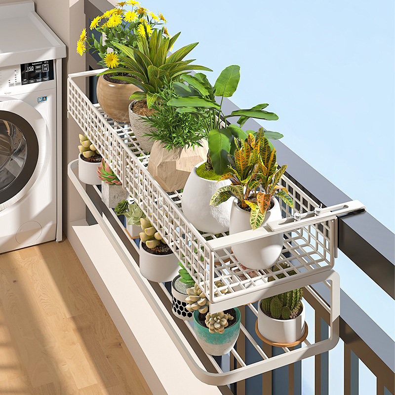 花架置物架阳台护栏悬挂多肉花盆托架窗台架子铁艺挂式栏杆扩展架,住宅家具,花架/花几,淘宝优惠券,粉丝福利购,淘宝优惠卷