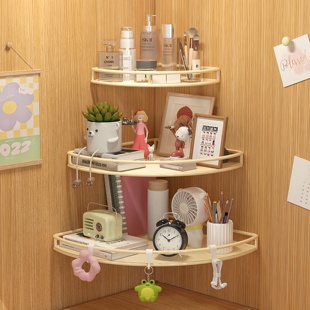 墙上置物架免打孔宿舍墙角改造神器寝室拐角收纳架子宿舍必备好物