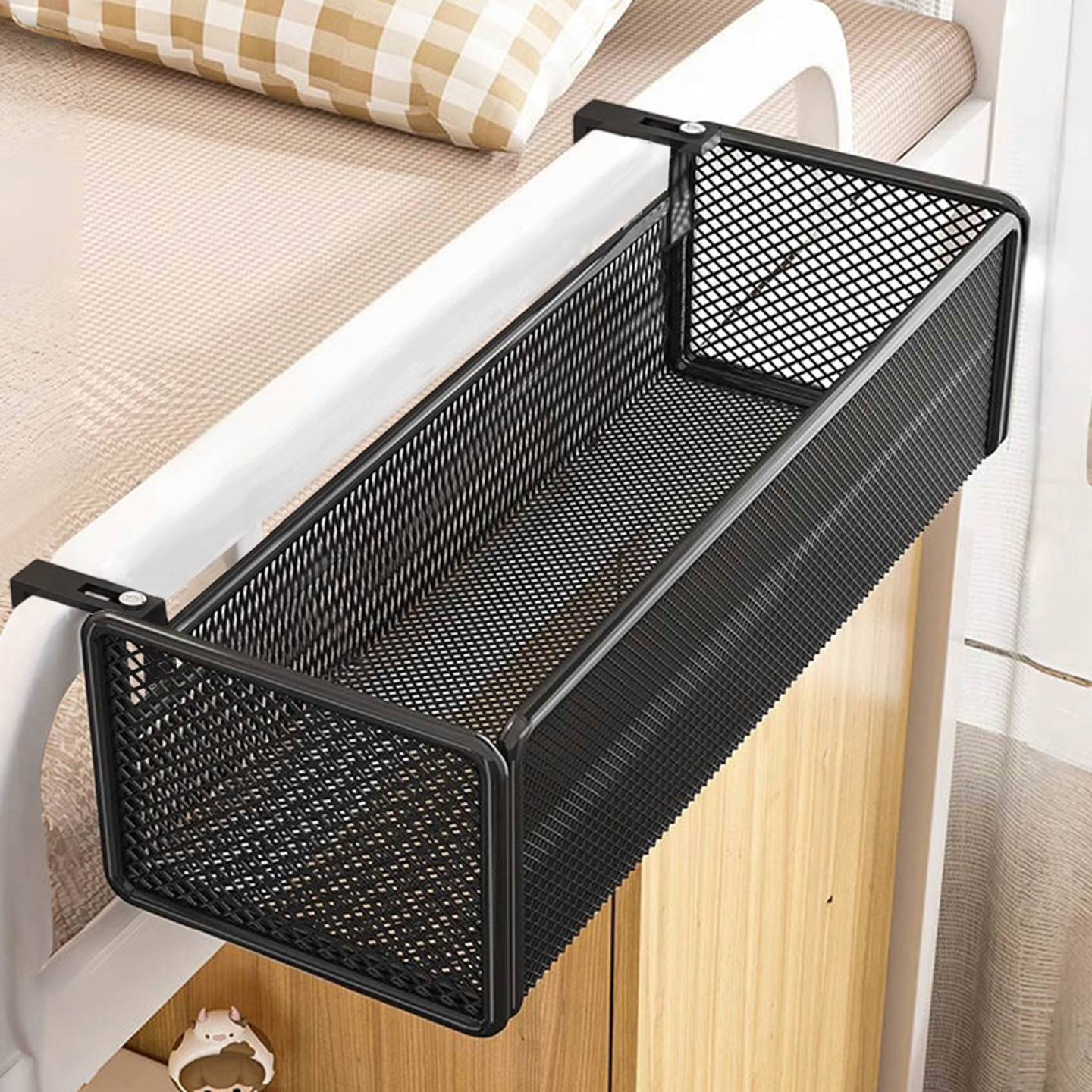 宿舍床边挂篮寝室床边置物架挂架