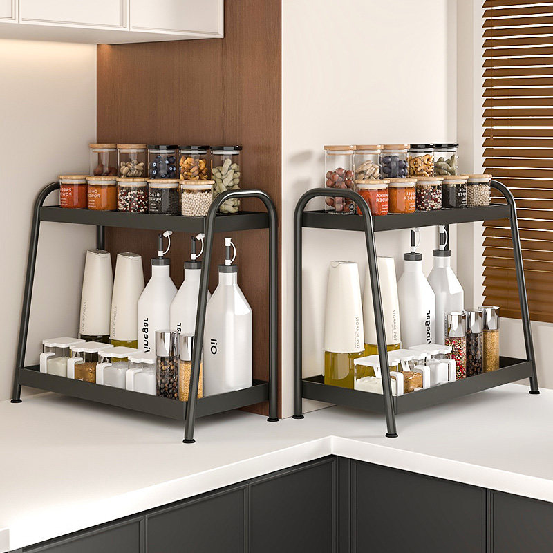厨房置物架多功能调料品架家用台面放油盐酱醋调味料收纳架子多层