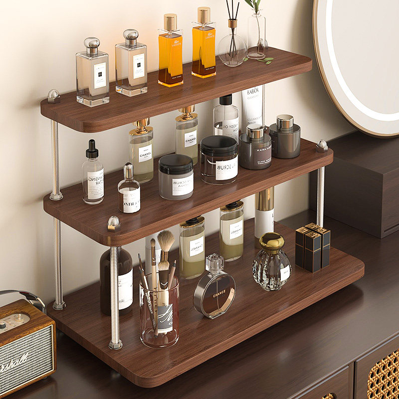中古风美妆架多层护肤品小型收纳架口红化妆品架桌面陈列架整理架,收纳整理,化妆品收纳架,淘宝优惠券,粉丝福利购,淘宝优惠卷