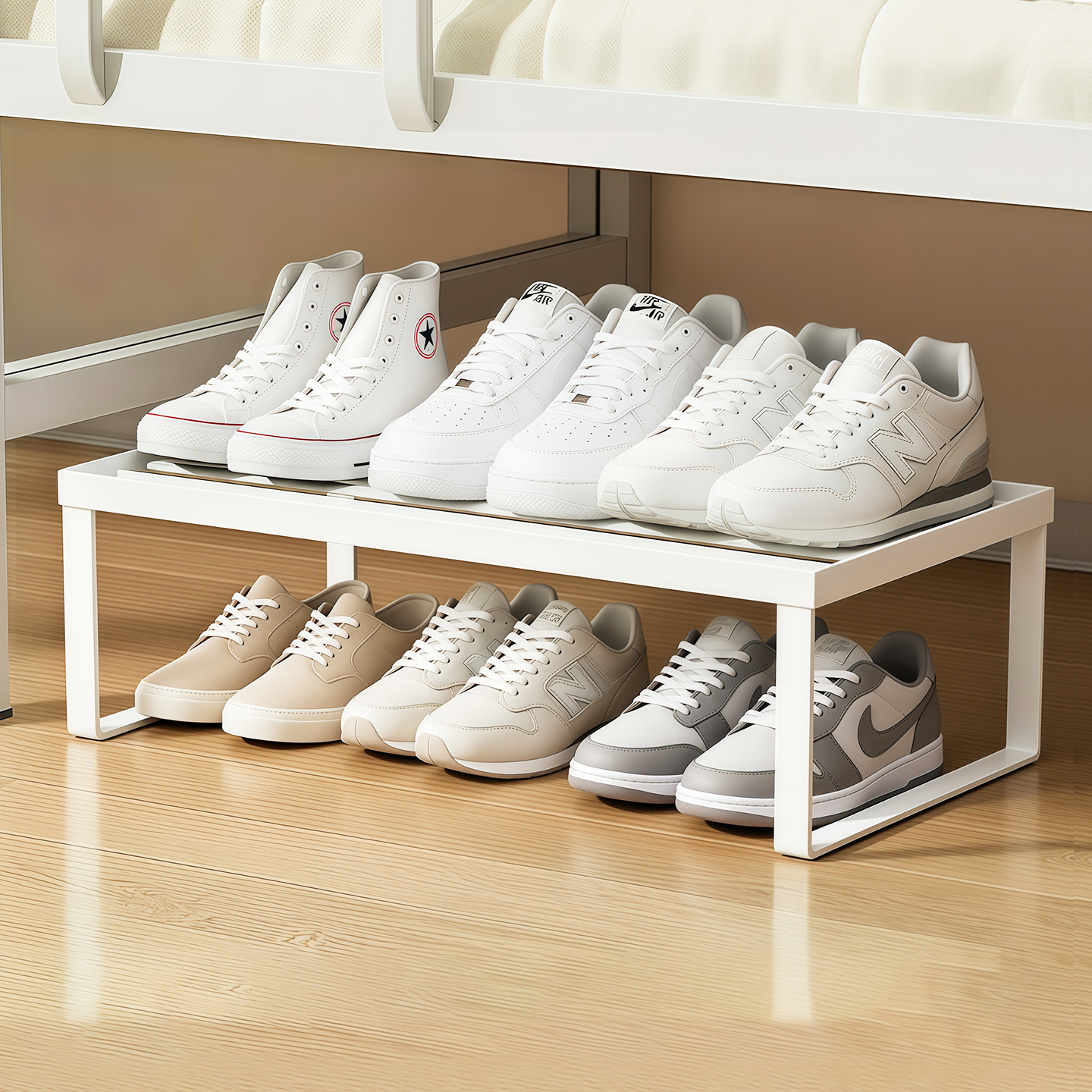 宿舍专用免安装简易置物架鞋架子