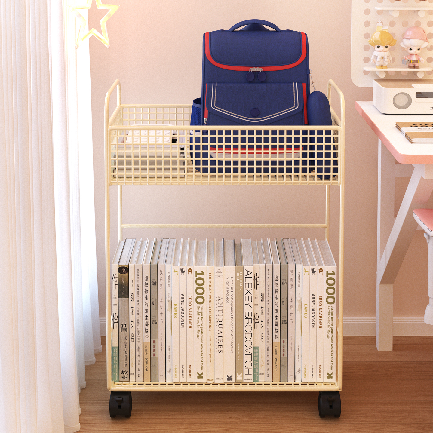 书包置物架装书可移动架子