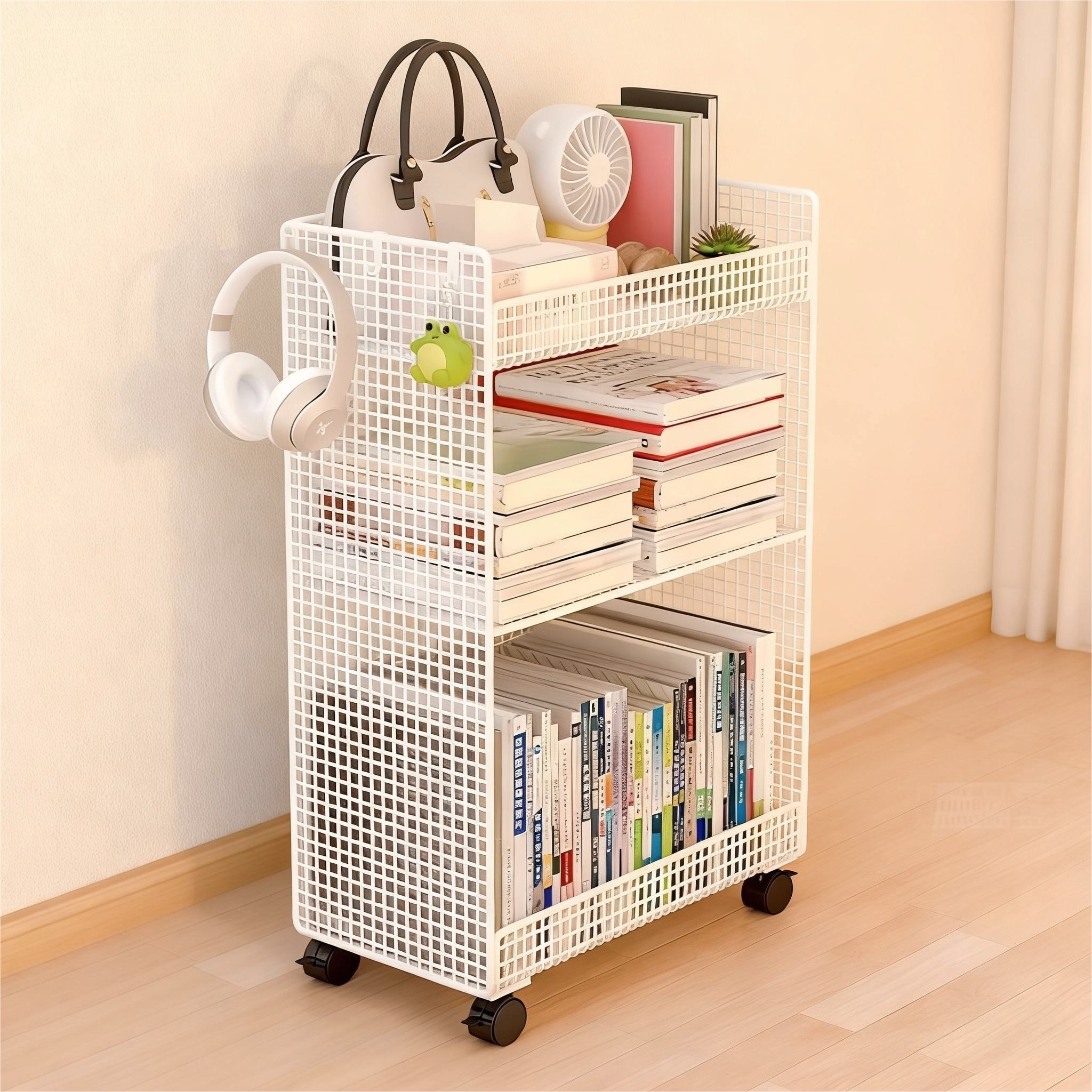 桌下置物架多层书架可移动小推车