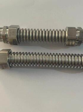 全不8004锈钢波纹管边接头04不锈钢空调波管3金属软纹接DN2两0各