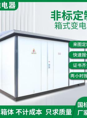 欧式箱变630kva箱式变电站光伏成套配电欧式800kva户外移动变压器