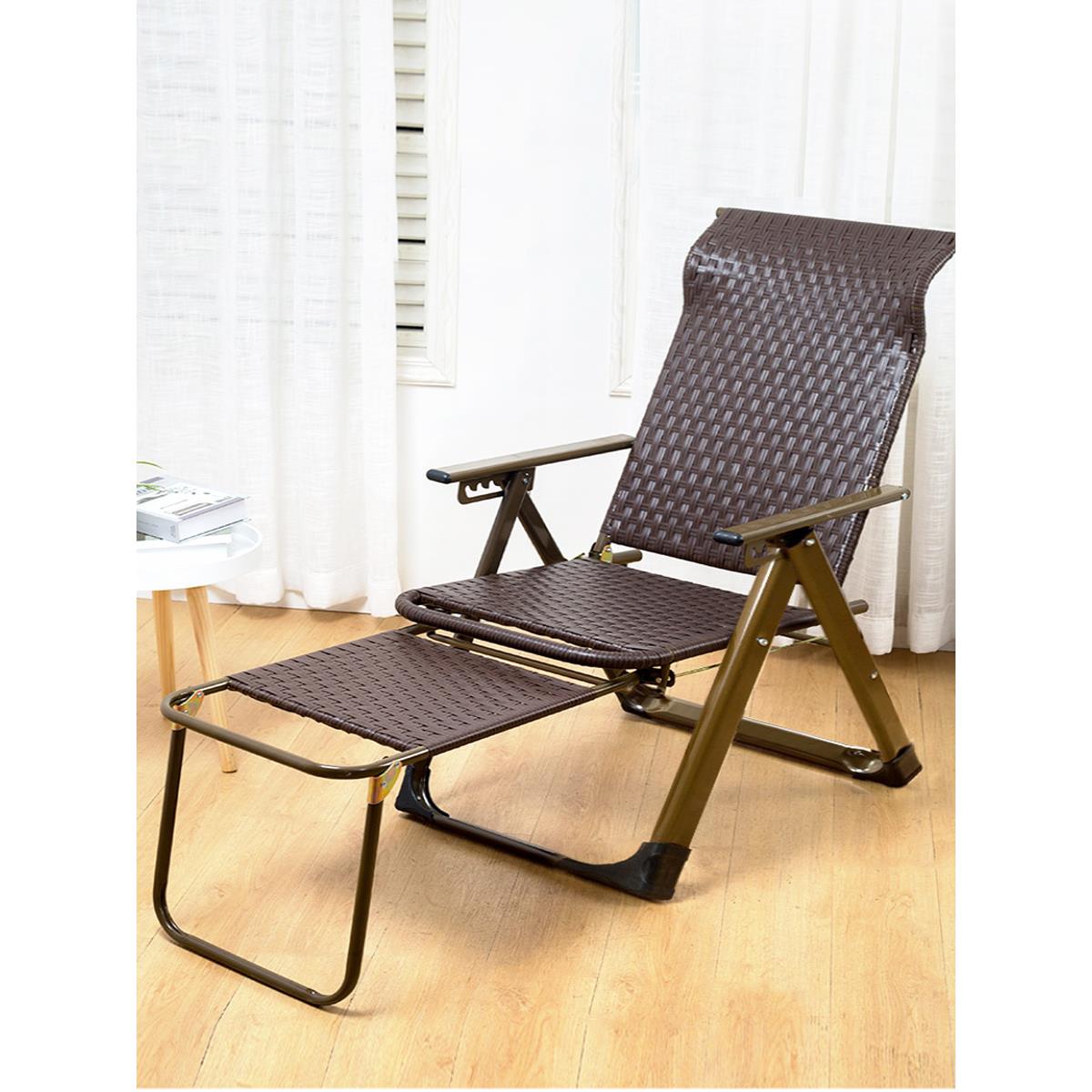 躺椅折叠午休编藤椅子多功能靠背单懒人阳台家用休闲孕妇透气睡椅