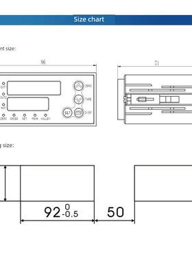 QLB6F高速仪表1920次每秒称重传感器瞬间力冲击力值显示峰值记录