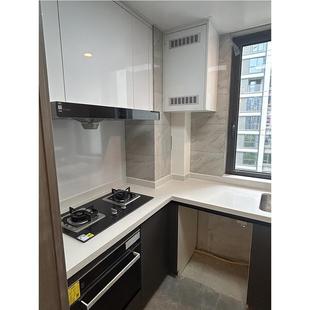 杭州整体橱柜定制旧厨柜上门翻新改造橱柜门大衣柜厨房石英石