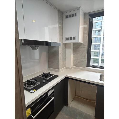 杭州整体橱柜定制旧厨柜上门翻新改造橱柜门大衣柜厨房石英石