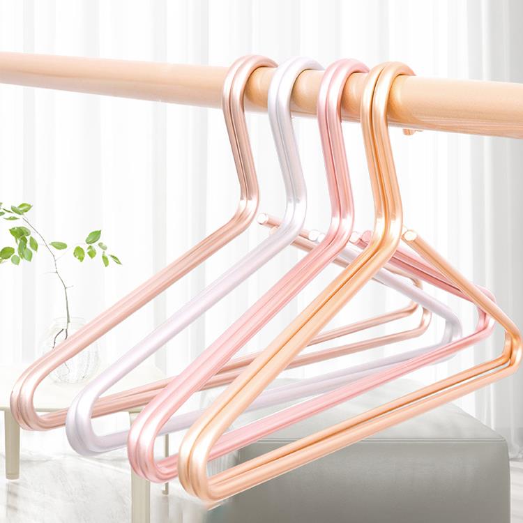 衣架家用挂衣无痕衣撑衣挂衣服架子实心太空铝合金轻奢金属晾衣架