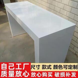 数码平板桌新款中岛柜手机体验台白色烤漆营业厅定做展示台展示桌