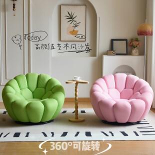 懒人沙发单人可躺可睡客厅阳台卧室可旋转服装店罗奇堡泡泡沙发椅