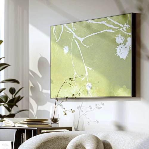 中古原木风卧室装饰画 画极简客厅背景墙壁挂画 画玄关柜摆画 画