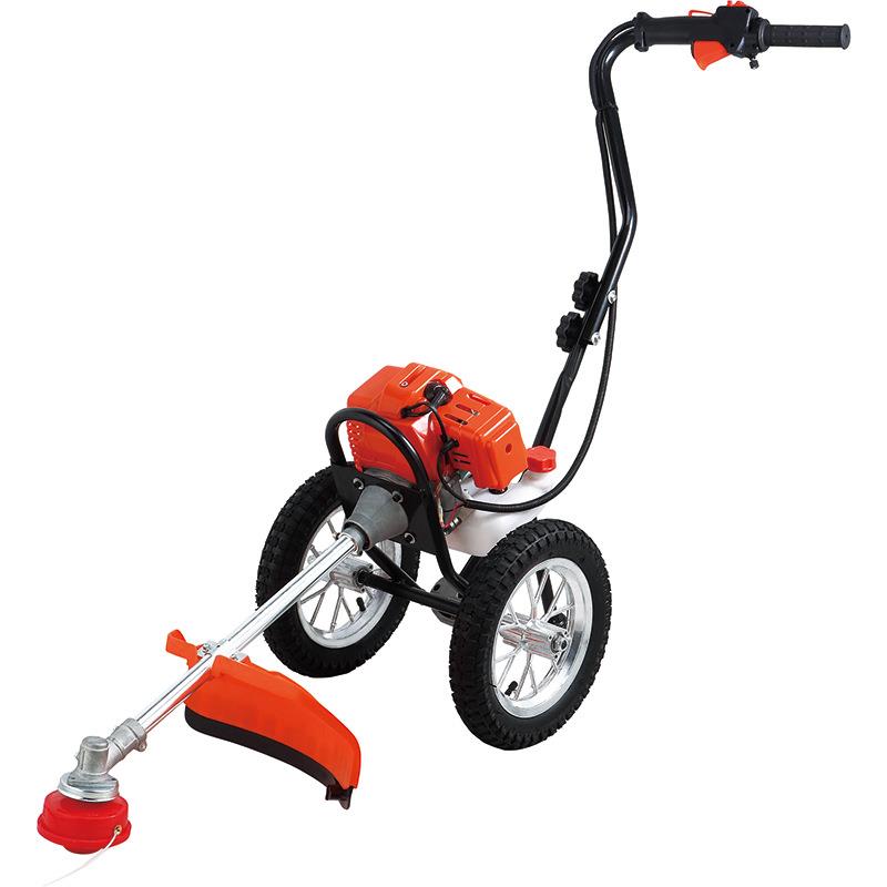 澜墨手推式割草机 四冲程割灌机草坪机果园小麦水稻收割机