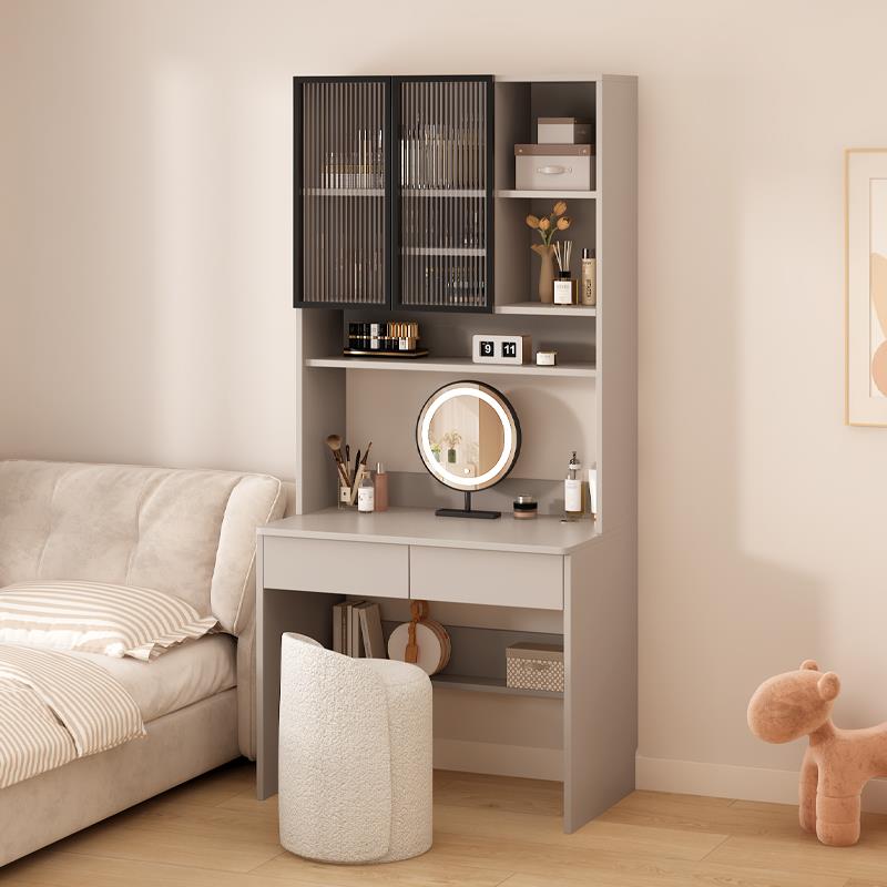 梳妆台书桌一体小型40cm二合一化妆台卧室50公分主卧化妆桌实木