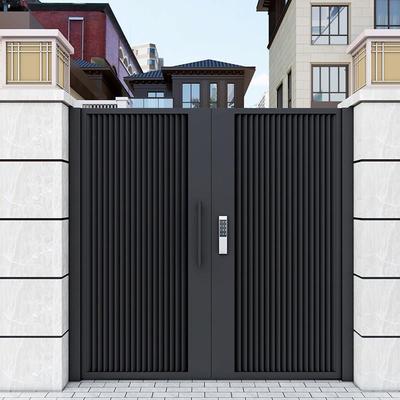 铝合金定制简约别墅庭院门百叶大门乡村栅栏入户单双门铁艺院门