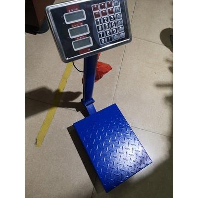 电子秤150kg折叠商用150公斤磅秤带轮1000斤称重台秤机械地磅称
