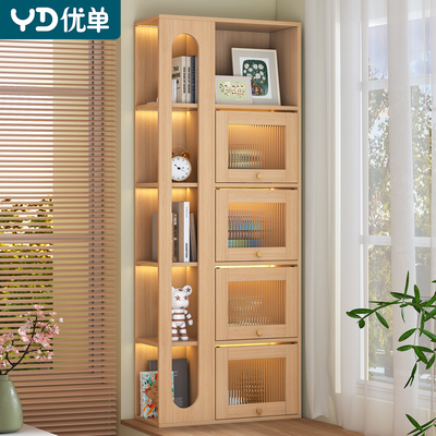 中古风卧室飘窗柜书架