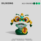 蛇年桌面摆件办公室工位装 快乐不打烊 饰品生日礼物 蛇舞新春