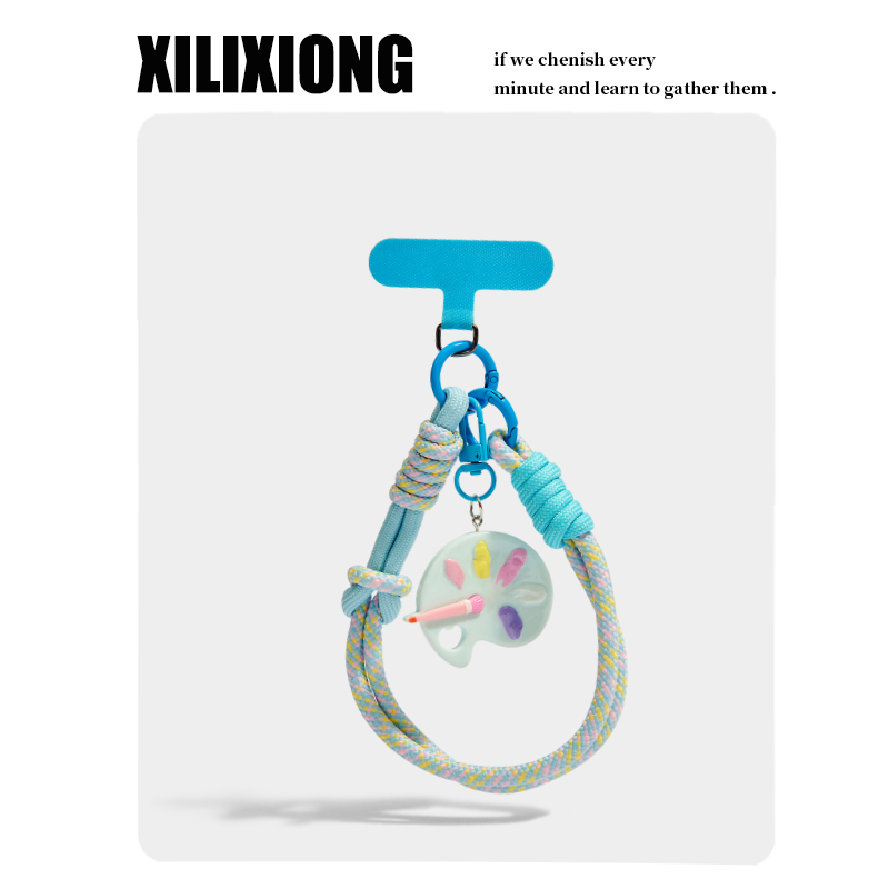 XILIXIONG原创设计可爱T扣画板手机挂件包挂饰钥匙扣挂绳生日礼物