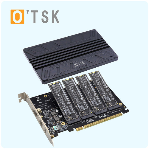 O’TSK四盘扩展卡铝合金散热片