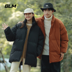 森马集团GLM情侣棉服男款冬季加厚保暖棉袄美式潮牌立领棉衣外套