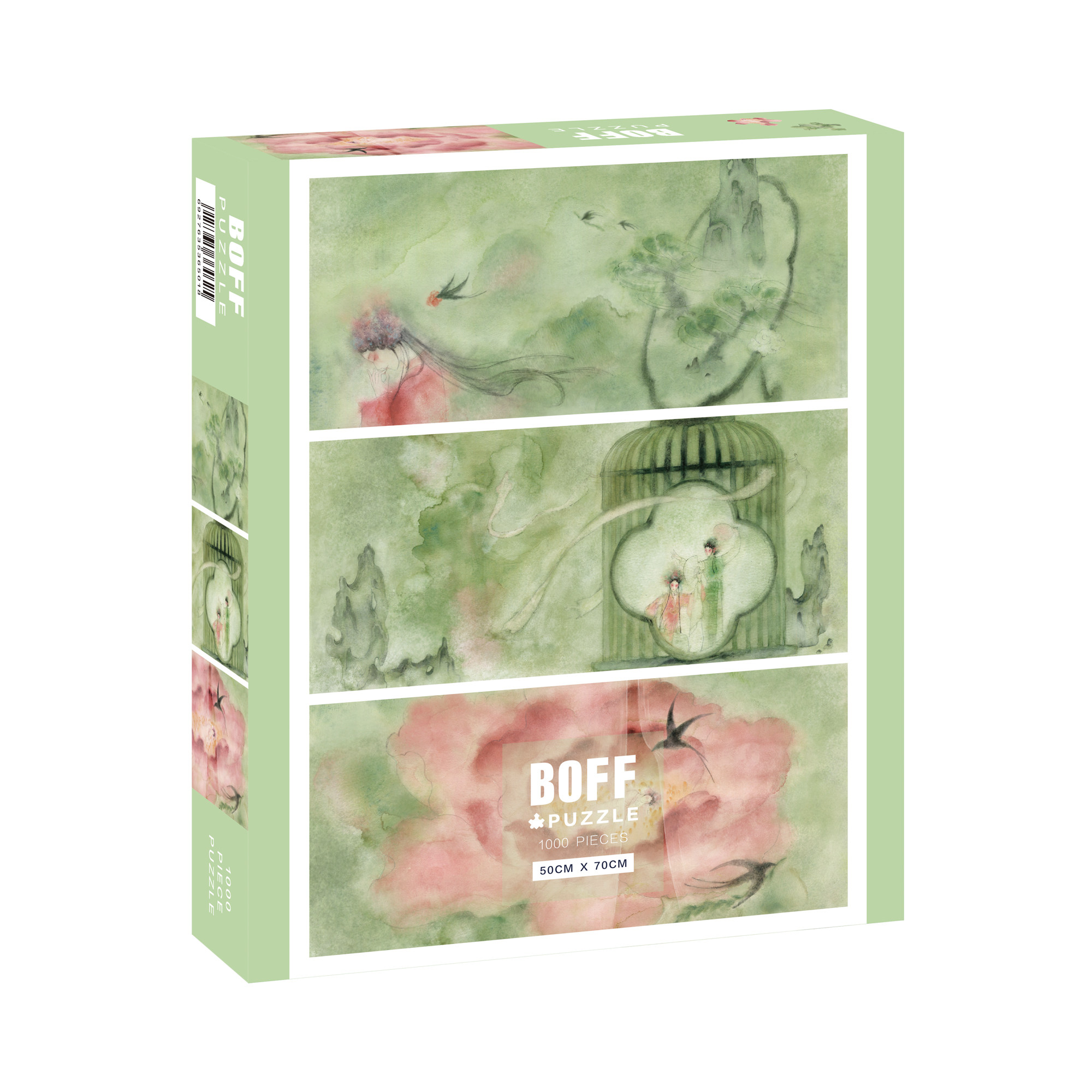 BOFF游园惊梦1000片戏曲新中式装饰玄关拼图成人高难度解压玩具女,玩具/童车/益智/积木/模型,拼图/拼板,淘宝优惠券,粉丝福利购,淘宝优惠卷