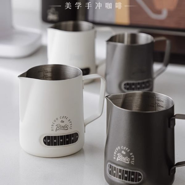 Bo专业泡c温拉花咖啡显不锈钢拉花杯缸o尖嘴拉花in杯神器奶打