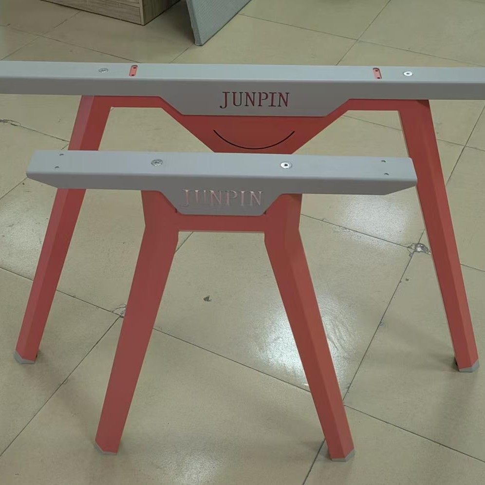 厂家办公家具五金桌钢架脚班台支架加厚管会议桌腿铁艺五金铁架脚