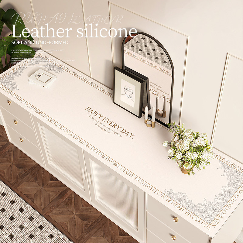 电视柜台面保护垫餐边柜玄关鞋柜垫子酒柜桌布防水入户高级感盖布,居家布艺,桌布,淘宝优惠券,粉丝福利购,淘宝优惠卷