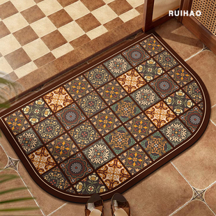 美式浴室硅藻泥加厚地垫卫生间门口洗手间吸水防滑厕所卫浴脚垫子