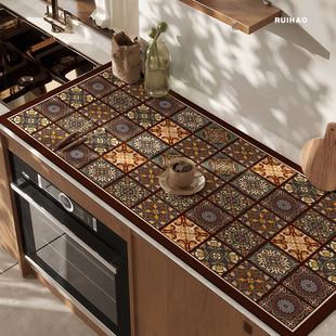 美式厨房台面吸水垫水槽沥水垫卫生间洗漱水龙头硅藻泥台面保护垫