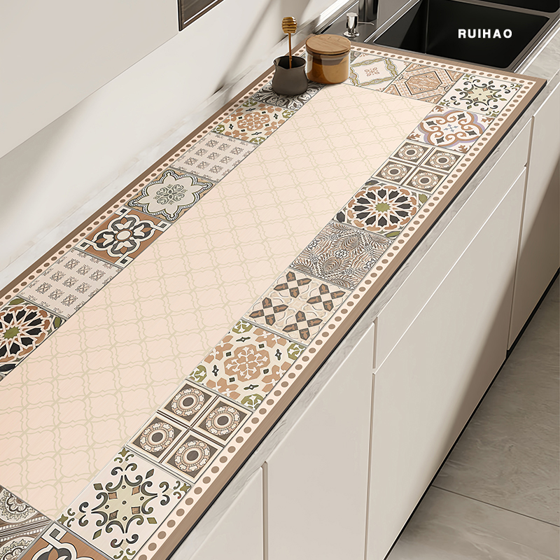 厨房沥水垫水槽洗手台吸水垫子