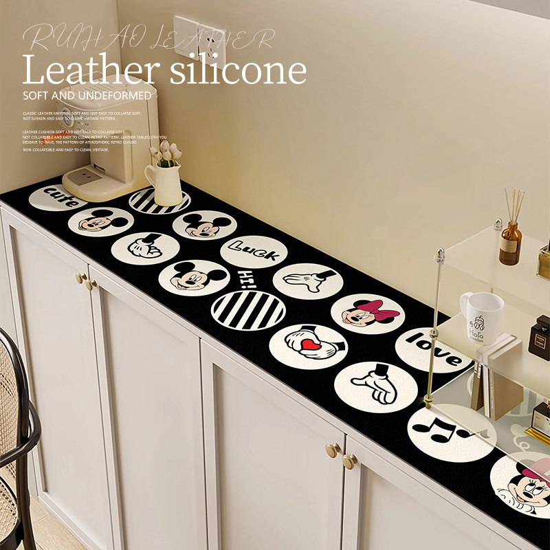 鞋柜垫电视柜餐边柜桌垫皮革