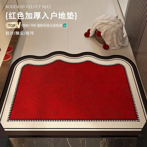 新款简约高级入户地垫脚垫喜庆
