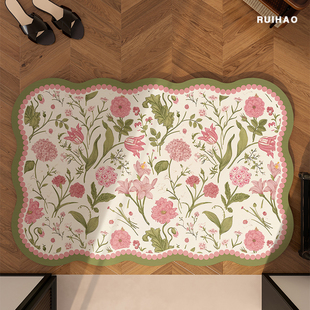 美式复古浴室地垫硅藻泥吸水防滑踩脚垫子卫生间防摔卫浴速干地毯