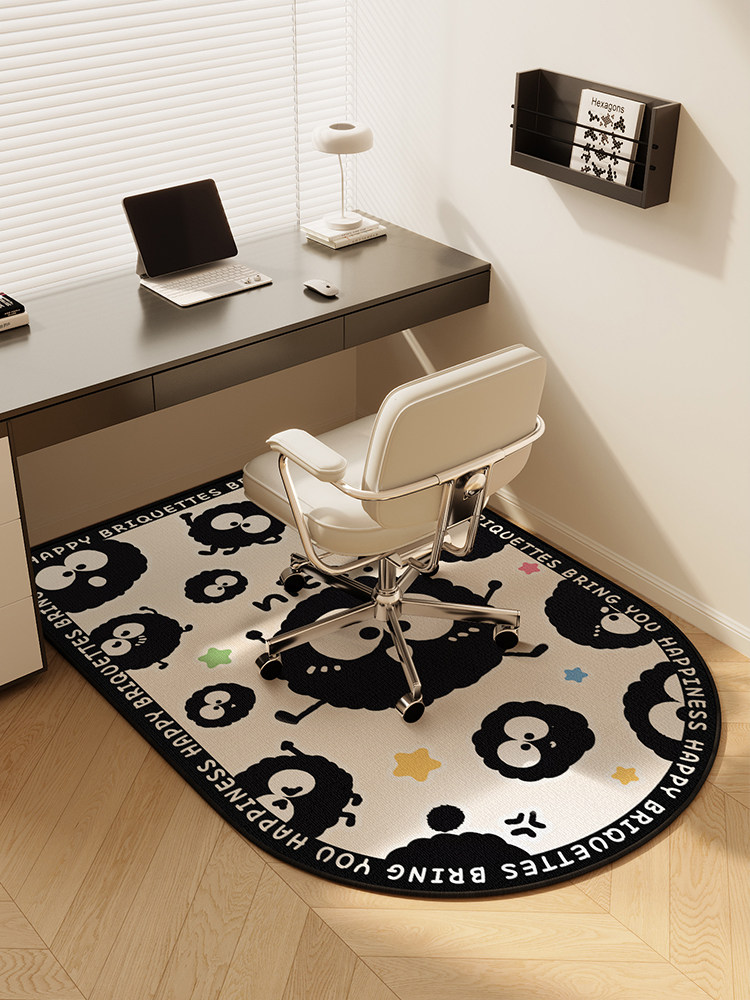 卡通儿童房椅子地垫卧室书房书桌学习椅地毯阅读区电脑转椅防滑垫