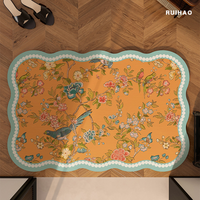 复古美式高级浴室地垫卫浴防摔