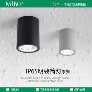 筒灯射灯吸顶式 室外防水明装 阳台户外门头雨棚浴室走廊防潮湿IP65