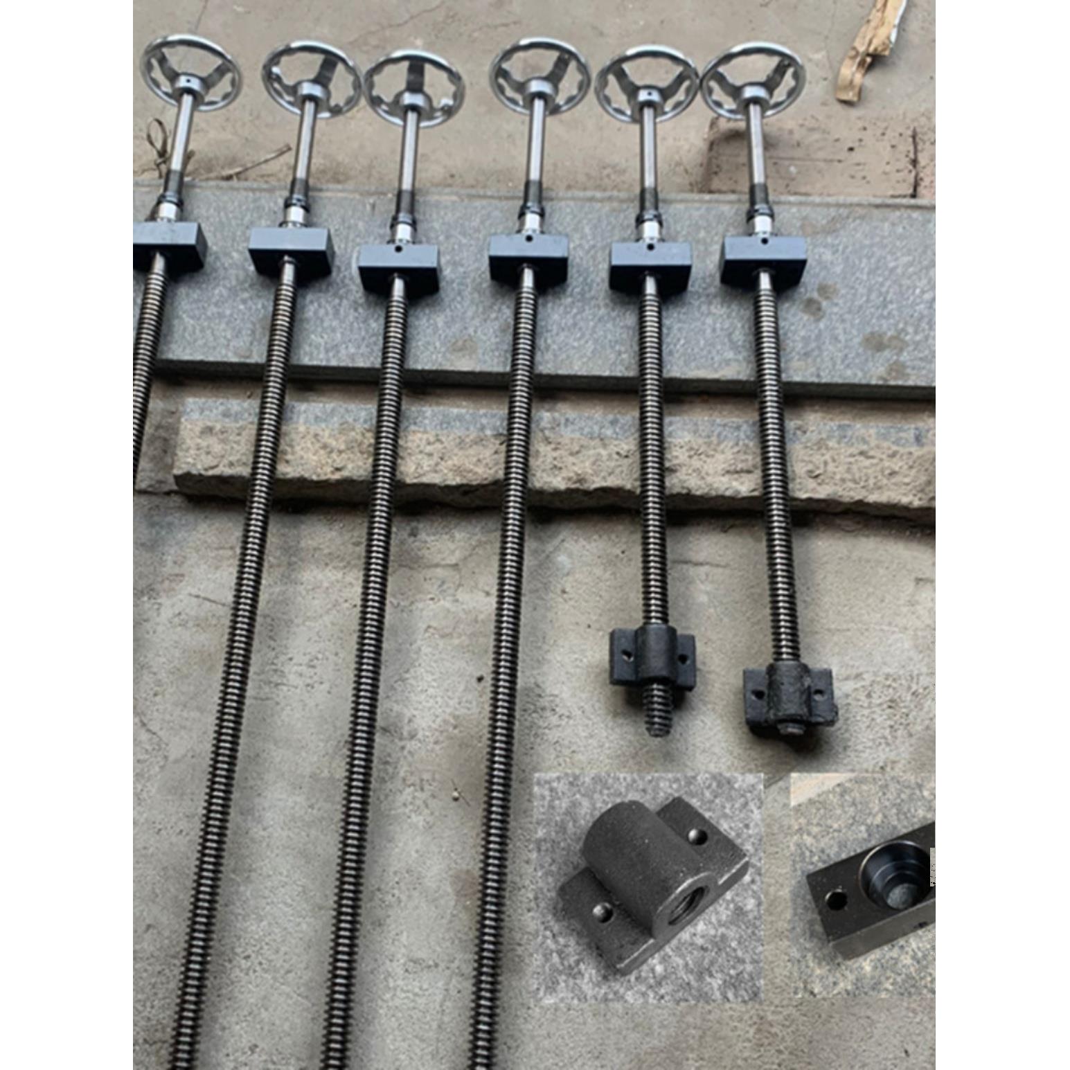 非标丝杆螺母手摇梯形丝杆铜母刻度丝杆套装机械手摇升降丝杠螺杆