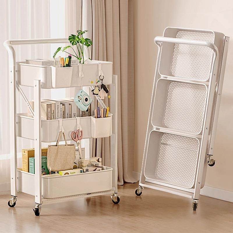 小推车置物架厨房浴室落地多层卧室移动书架收纳层架用品零食置物