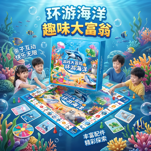 2026新款海洋大富翁益智玩具