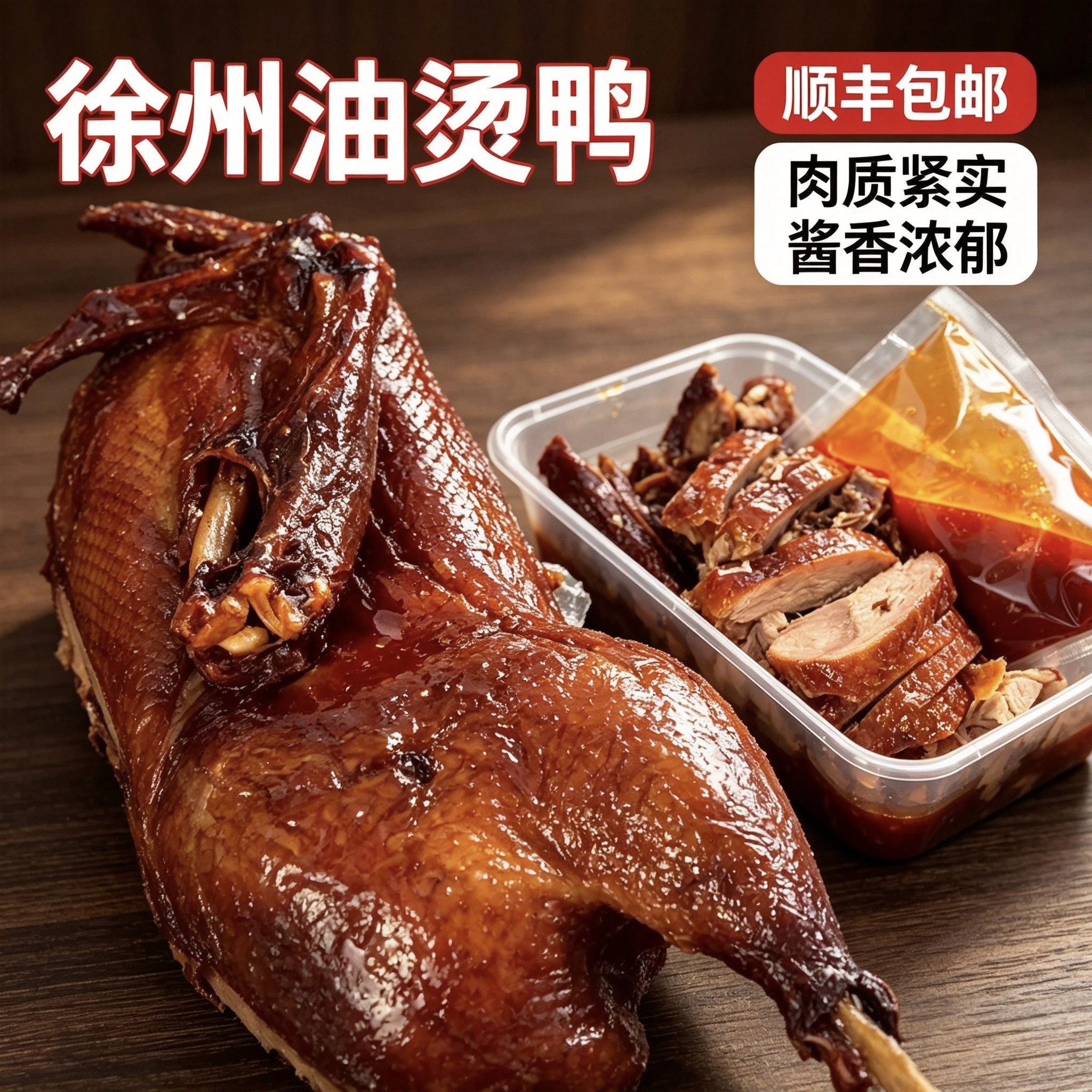 徐州富国街古彭现做老味油烫鸭
