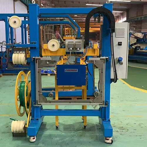 全自动加压打包机特殊定制下压穿剑打包机PE带打包机捆扎打包机PE