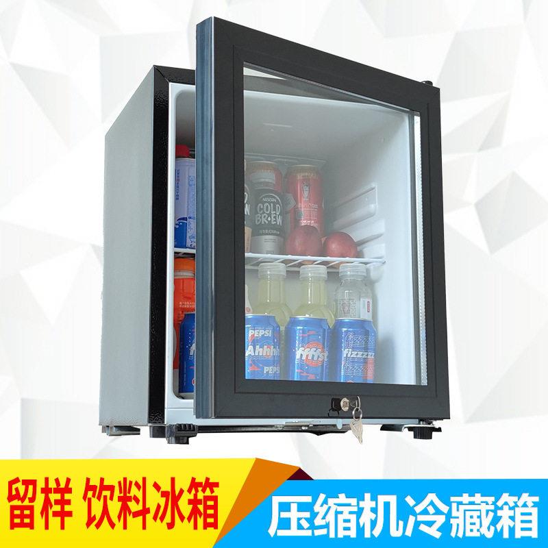 46L学校幼儿园留样柜食品冷藏箱门家用饮料保鲜展示柜冰箱