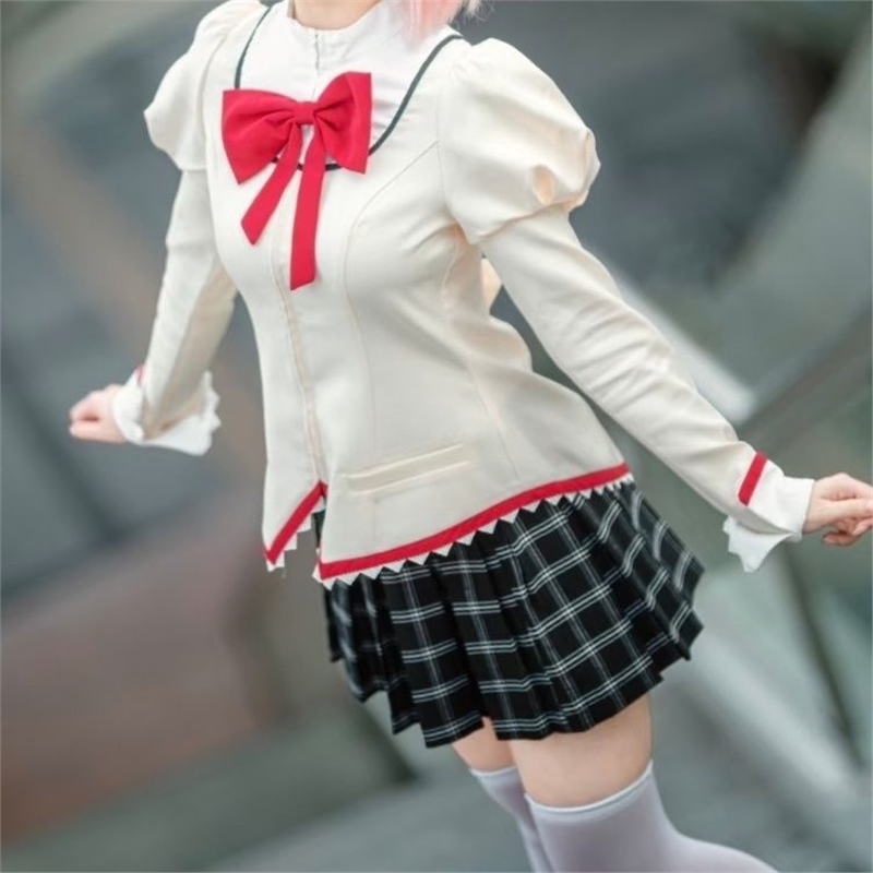 万圣节魔法少女小圆cos服校服鹿目圆晓美焰美树沙耶香巴麻美cospl