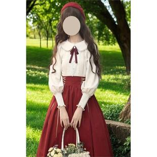 长袖lolita内搭衬衫可爱爆款洛丽塔秋季上衣女学院风立秋穿搭2025