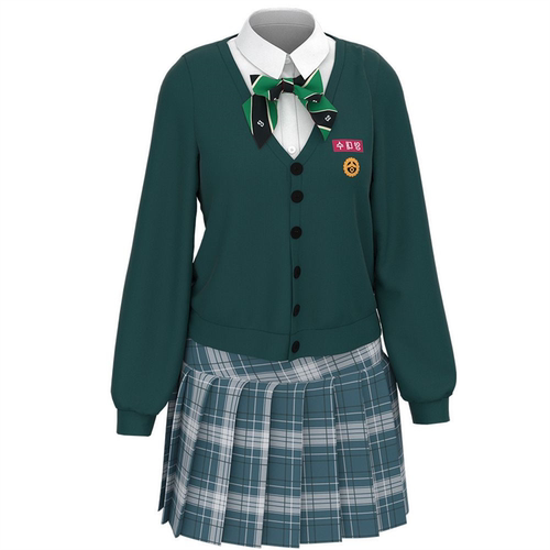 万圣节僵尸校园Allof Us Are Dead同款cos套装男女学院校服演出服