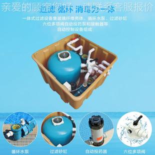 砂缸BL 00水泵过 泳池滤地设备泳过池一体化过滤器 泳池埋机滤